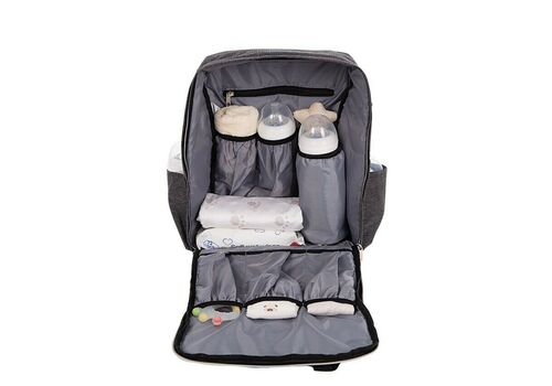 Kikka Boo Τσάντα-Αλλαξιέρα Ώμου/Χειρός Ivy Black 38x17x41εκ.