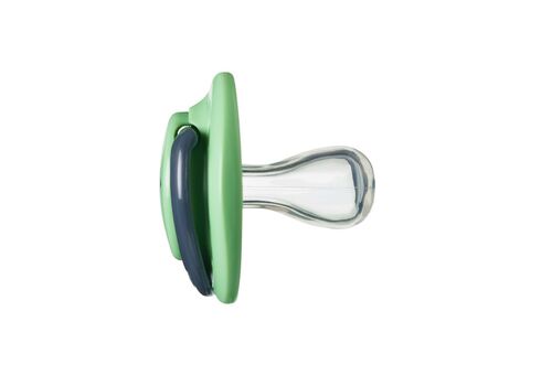 Tommee Tippee Fun Style Ορθοδοντική Πιπίλα Σιλικόνης Σιλικόνης 0-6m Μπλε-Λαχανί 2τμχ