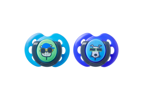 Tommee Tippee Fun Style Ορθοδοντική Πιπίλα Σιλικόνης Σιλικόνης 0-6m Μπλε
