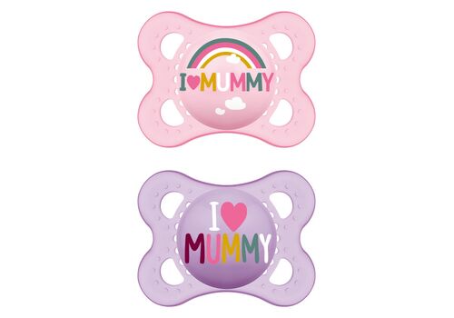 Πιπίλα Ι Love Mummy & Daddy Σιλικόνης 2-6 μηνών