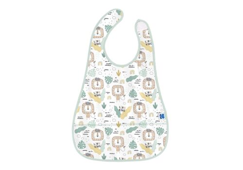 Kikka Boo Σαλιάρα Πλαστική Savanna Pattern Mint