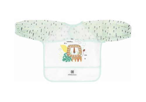 Αδιάβροχη Σαλιάρα Πλαστική Savanna Mint με Τσέπη & Μανίκια για 4 m+