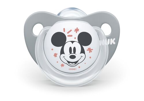 NUK Trendline Disney Mickey Πιπίλες Σιλικόνης 0-6 grey