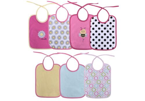 Σαλιάρες σετ 7 τμχ με κορδόνι Lorelli 10260210003