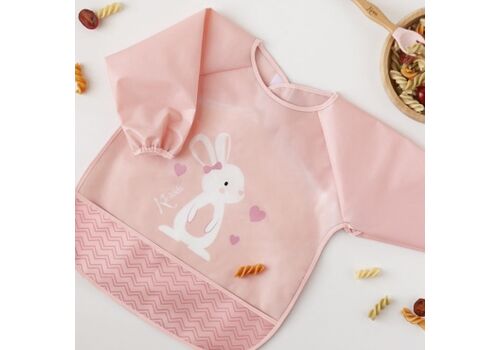 Αδιάβροχη Σαλιάρα-Ποδιά με Μανίκια Lovely Bunny