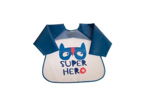 Αδιάβροχη Σαλιάρα-Ποδιά με Μανίκια Blue Hero