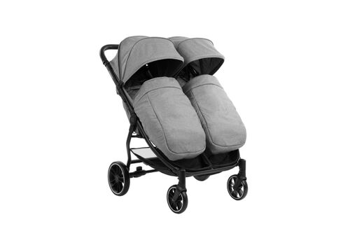 Καροτσάκι για δίδυμα  Kikkaboo Happy 2 Light Grey 2023