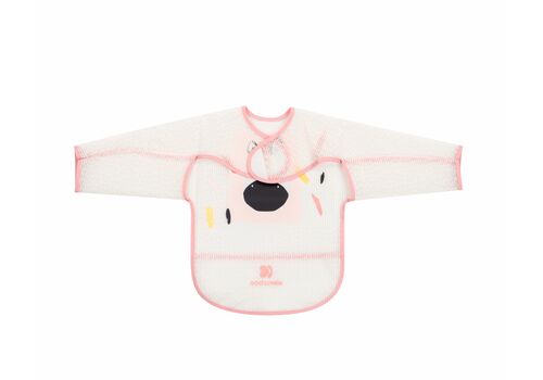 Αδιάβροχη Σαλιάρα Πλαστική catcher  Arty Pink με Τσέπη & Μανίκια για 4 m+