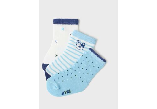 Mayoral Pack 3 καλτσάκια με στάμπα