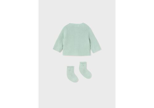 Ζακέτα μακριά και καλτσάκια πλεκτά από βιώσιμο βαμβάκι Misty