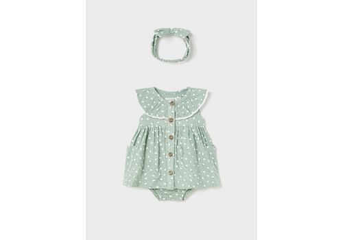 Mayoral Φόρεμα από βιώσιμο βαμβάκι με κορδέλα 1804-060