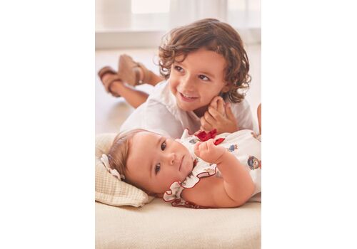 Mayoral Φόρεμα σταμπωτό από βαμβάκι με βρακάκι 1828-040