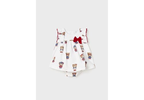 Mayoral Φόρεμα σταμπωτό από βαμβάκι με βρακάκι 1828-040