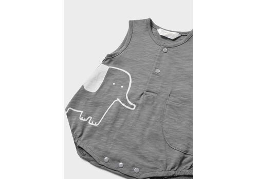 Φορμάκι από βιώσιμο βαμβάκι με καπέλο γκρι 1617-019