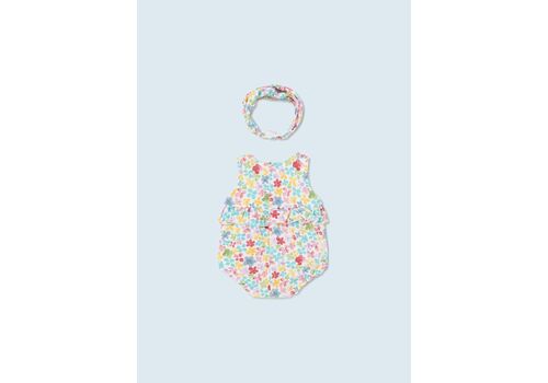 Mayoral Φορμάκι κοντό σταμπωτό με κορδέλα 1691-046