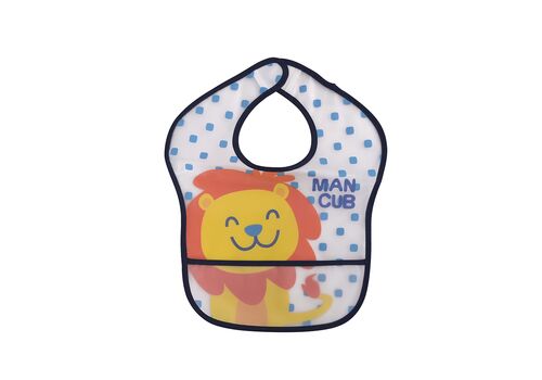 Αδιάβροχες Σαλιάρες σετ των 2τμχ με τσέπη και velcro μπλε