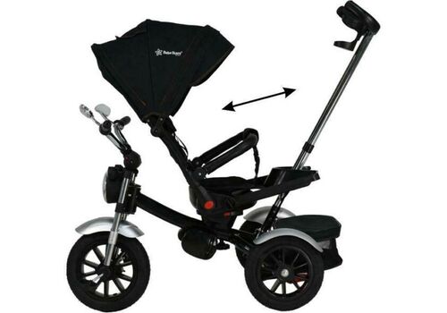 ΠΟΔΗΛΑΤΑΚΙ ΤΡΙΚΥΚΛΟ 360° CHOPPER 6ΙΝ1 BLACK BEBE STARS