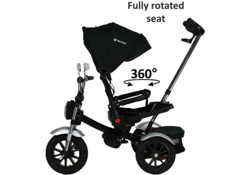 ΠΟΔΗΛΑΤΑΚΙ ΤΡΙΚΥΚΛΟ 360° CHOPPER 6ΙΝ1 BLACK BEBE STARS