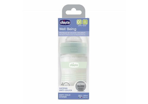 Μπιμπερό Γυάλινο  Chicco UNISEX Well Being 150ML 0m+