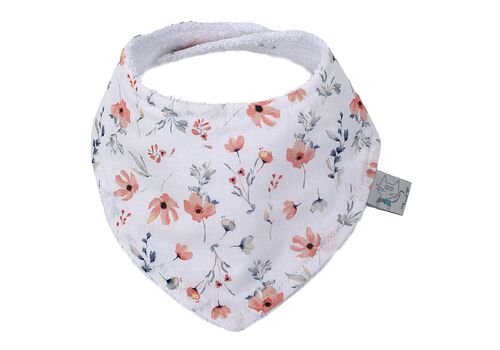 Βρεφική Σαλιάρα-Μπαντάνα Salmon Daisy