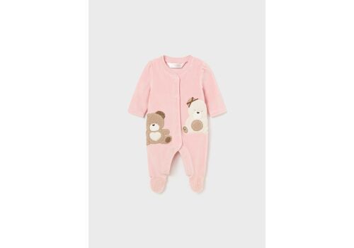 Mayoral Φορμάκι βελούδο για Νεογέννητο ροζ  02740-039