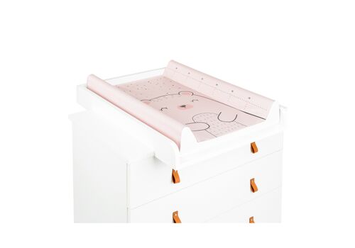 Kikka Boo Σκληρή Αλλαξιέρα με Κάλυμμα Bear With Me από Πλαστικό Pink 50x80cm