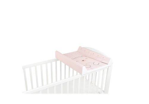 Kikka Boo Σκληρή Αλλαξιέρα με Κάλυμμα Bear With Me από Πλαστικό Pink 50x80cm