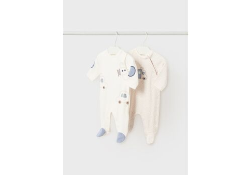 Mayoral Σετ 2 φορμάκια βαμβάκι BCI Νεογέννητο αγόρι 02747-030 Mayoral Σετ 2 φορμάκια βαμβάκι BCI Νεογέννητο αγόρι 02747-030