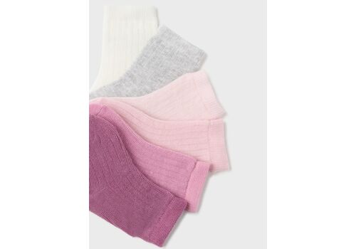 Σετ 6 καλτσάκια από οργανικό βαμβάκι Νεογέννητο κορίτσι