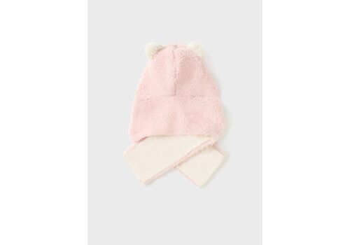 Σκούφος και κασκόλ pink 9662-027 Σκούφος και κασκόλ pink 9662-027